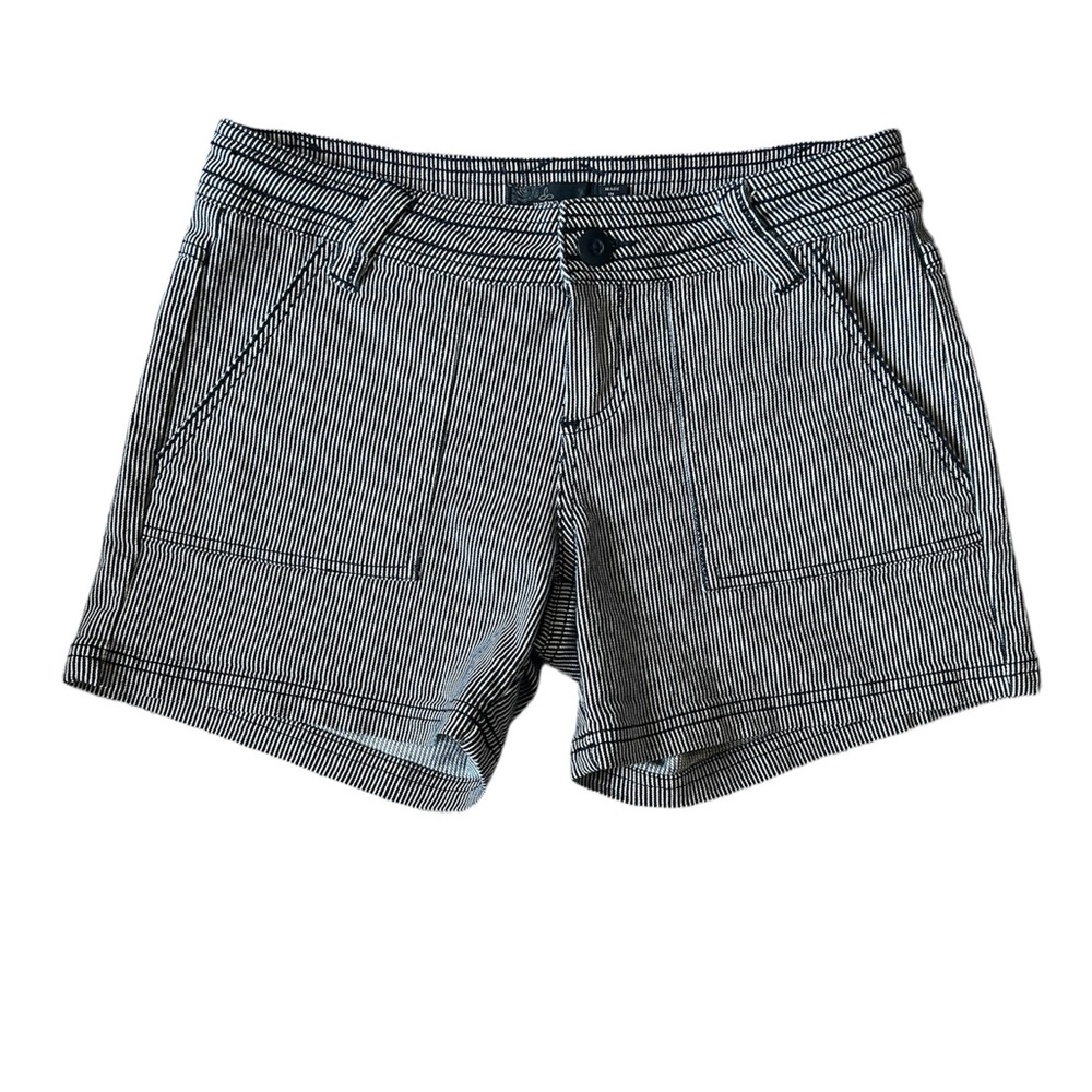 PRANA Tess Blue & White Stripe Shorts size 2